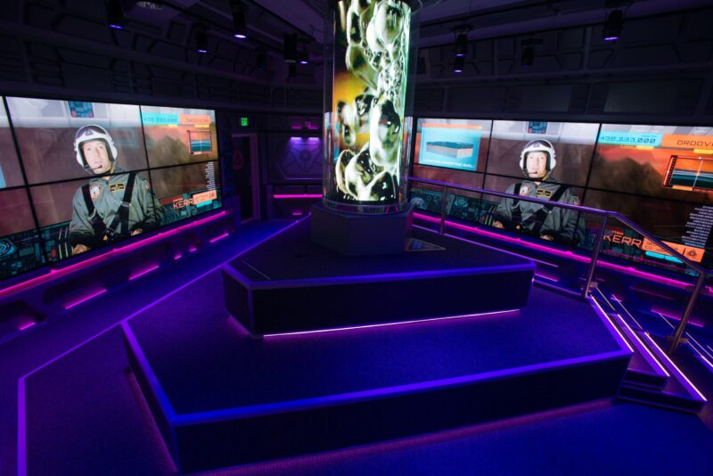 Inside the geo trekker theater