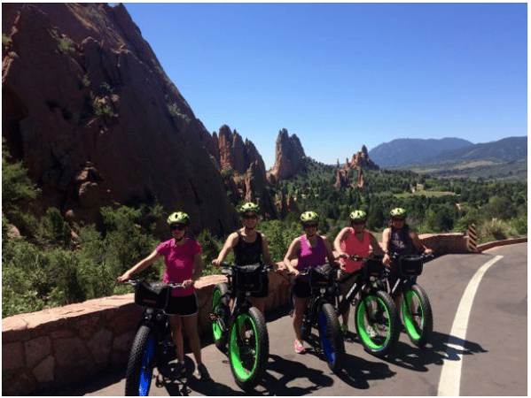 Ebike tour along garden of the gods