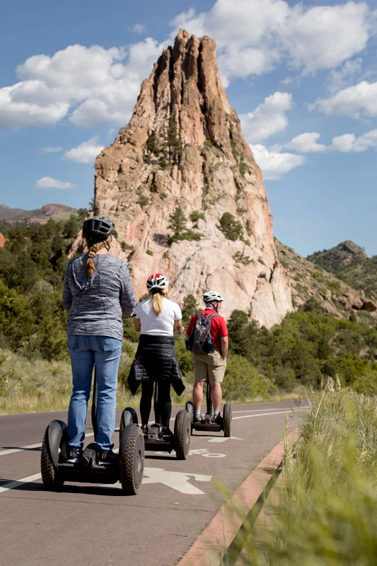 Segway tour through garden of the gods park
